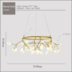 2024 Nordic Firefly LED Chandelier - Ideal for Living Room, Bedroom, Dining Room