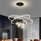 Circle Ring Pendant Light Chandelier Modern Living Room Bedroom Lamps Ceiling Luminaire