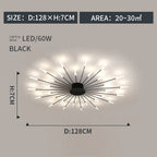 Modern Designer Fireworks LED Chandelier for Living Room Dining - Home Decor Lighting