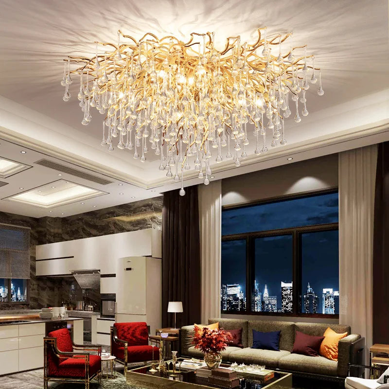 Crystal Ceiling Chandelier - Luxury Lighting for Modern Spaces