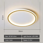 Round Nordic LED Ceiling Lamp for Modern Indoor Lighting