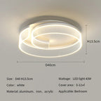 Round Led Ceiling Light: Stylish Acrylic Bedroom Lamp for Modern Lighting Solutions
