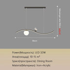 Butterfly Chandelier: Modern Minimalist Pendant Lamp for Dining Room, Study, Bar