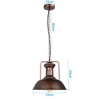 Loft Pendant Light Industrial Hanging Lamp Nordic Retro Home Decor E27