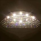 Crystal Flush Mount Chandelier: Modern Contemporary Lighting Fixtures