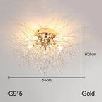 Dandelion Chandelier: Nordic Minimalist Wrought Iron LED Indoor Light for Living Room