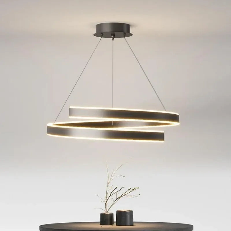 Dimmable Metal Acrylic Pendant Chandelier Lighting Fixtures