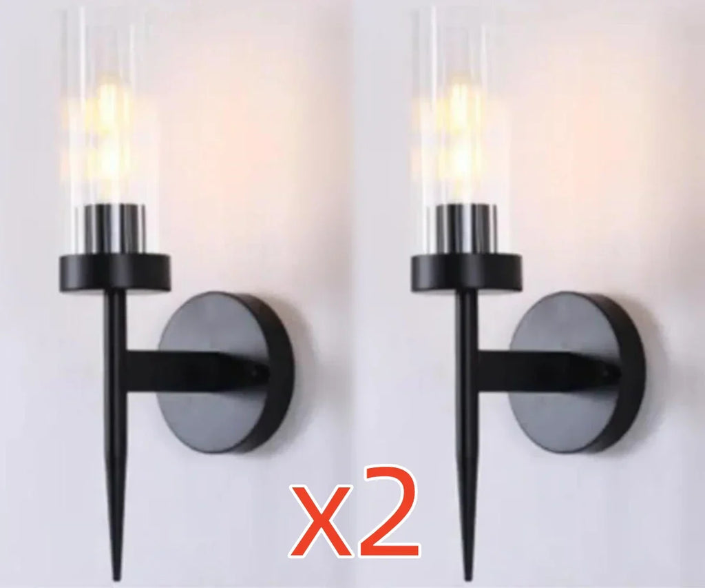 Modern LED Gold Wall Lights Bedroom Bedside Glass Lamps Fixture for Home Decor