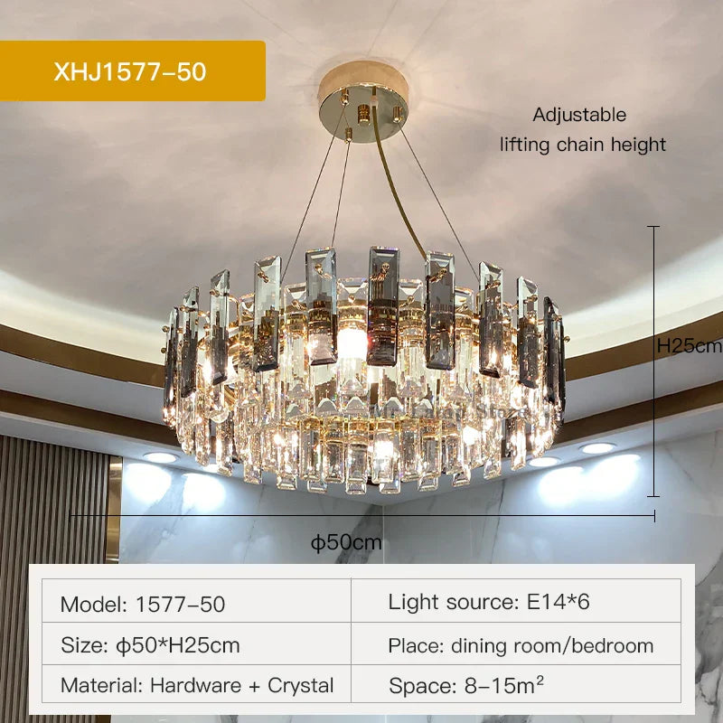Modern Luxury Crystal Chandelier for Home Decor