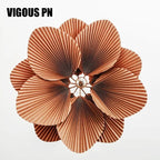 Wabi Sabi Fan Chandelier Pendant Light: Japanese Inspired Handmade Retro Leaves Design