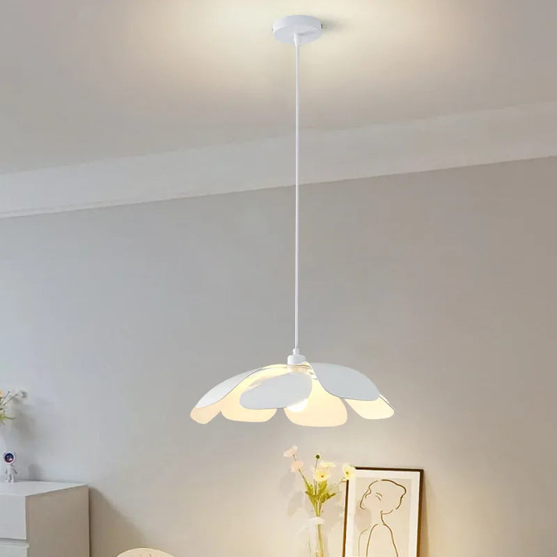 Wind Petal Chandelier: Unique Wabi Sabi LED Pendant Light for Dining Room and Bedroom