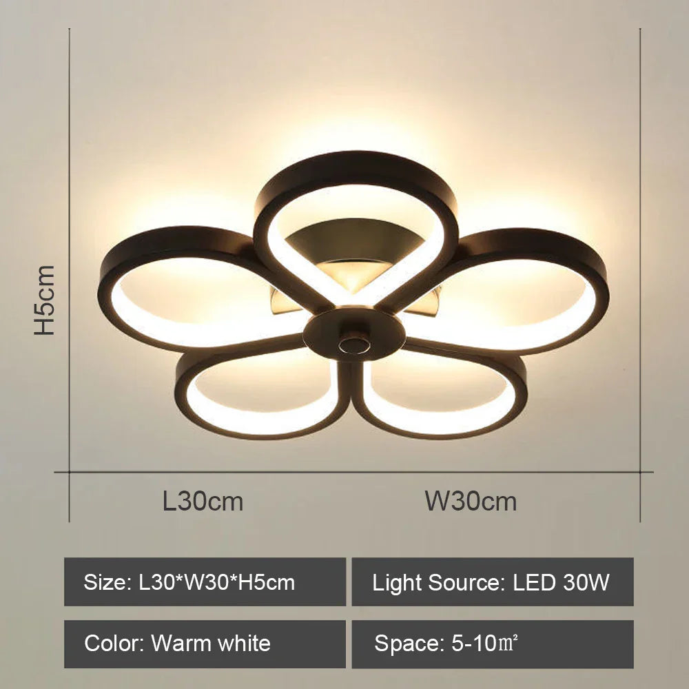 Nordic LED Ceiling Chandelier Acrylic Decor Modern Indoor Lighting