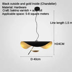 LED Saucer Ceiling Chandelier: Modern & Atmospheric Living Room Pendant Light