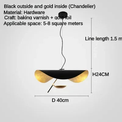 LED Saucer Ceiling Chandelier: Modern & Atmospheric Living Room Pendant Light