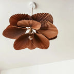 Petal Paper LED Ceiling Lamp Chandelier for Retro Home Decor