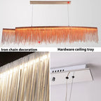 Retro Hanging Chain Chandelier for Restaurant Decor