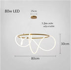 LED Long Hose Chandelier for Dining Room Kitchen Bar Pendant Lamp