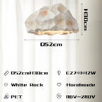 Rock Shape LED Chandelier - Nordic Resin Pendant Lamp for Living Room