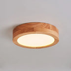 Round Wood LED Ceiling Lights for Modern Home Decor