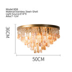 Modern Crystal LED Ceiling Light Chandelier for Living Room Bedroom