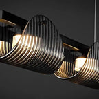 Smoky Gray Glass Chandelier Pendant Light for Luxury Living Room