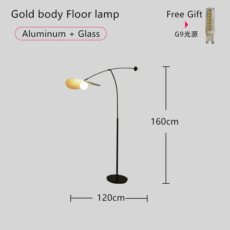 Nordic LED Floor Lamp Adjustable Long Arm Reading Light for Living Room