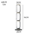 Glass LED Floor Lamp for Modern Interior Decor