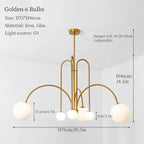 LED Pendant Chandelier for Living Room Bedroom Decor