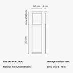 Modern Minimalism Dining Room Fabric Pendant Light