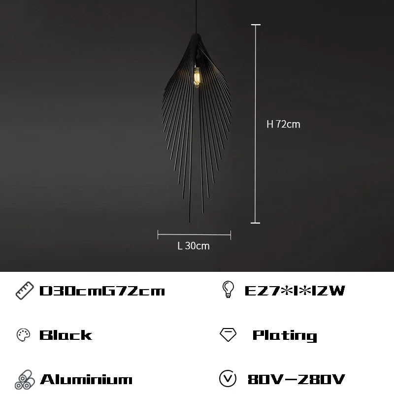 Designer Flying Wing Shape LED Chandeliers | Modern Living Room Pendant Lamps