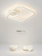 Square LED Ceiling Lamp Dimmable for Bedroom Living Room Modern Home Decor Fixtures