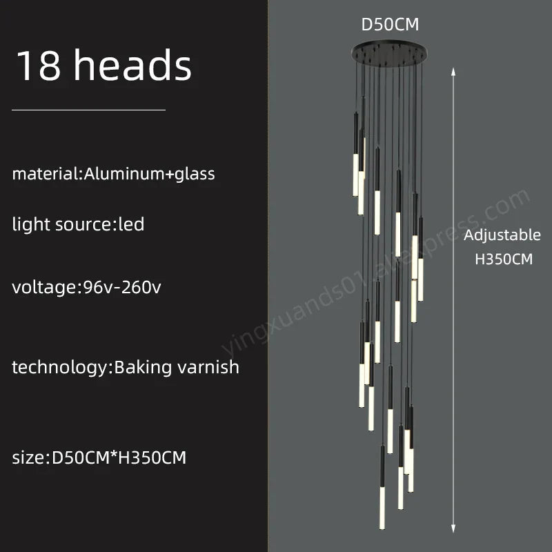 Minimalist Pendant Chandelier Ceiling Light for Living Room Stair Modern 2023