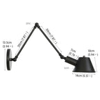 Rustic Warehouse Wire Wall Sconce Lamp: Industrial Retro Vintage Luminaire