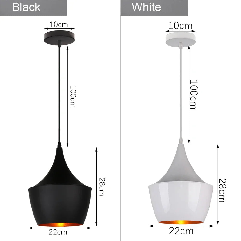 Industrial Loft Chandelier Pendant Lamp LED Edison Vintage Hanging Light