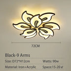 Modern LED Ceiling Light for Living Room, Bedroom, Study Room - Acrylic Chandelier Lamp Fixtures