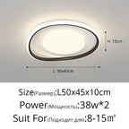 LED Ceiling Lights White Black Infinite Dimming Home Lighting Fixtures