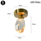 Nordic Crystal Cube Chandelier: LED Light for Home, Staircase, Living Room