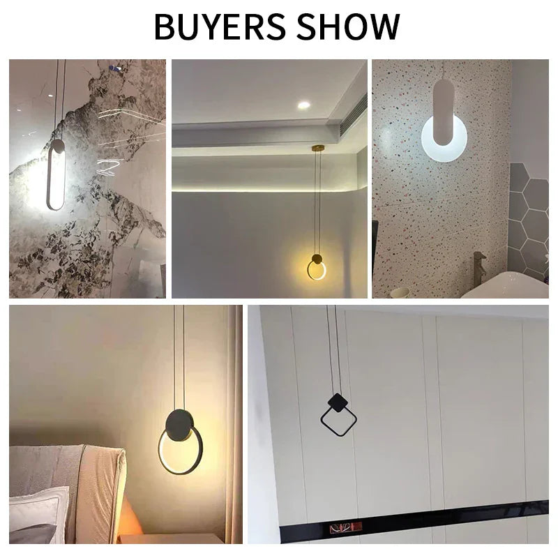 Modern LED Pendant Lights for Living Room Bedroom Bar Decor Lighting