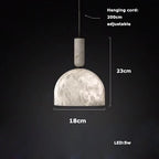Alabaster Pendant Lights LED Designer Hanging Lamps For Living Room