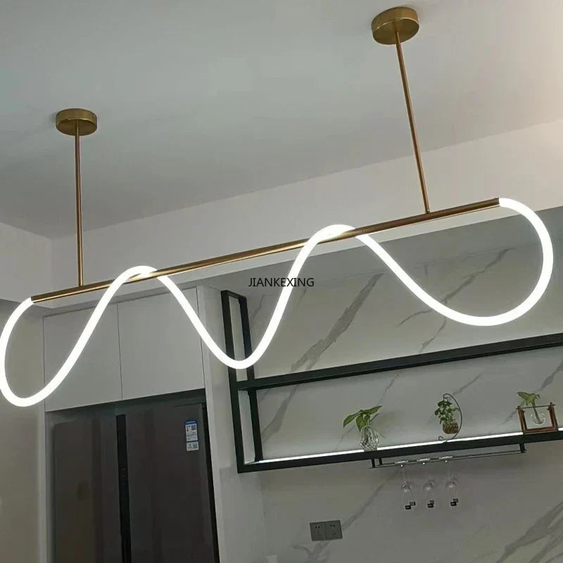 Long Hose LED Ceiling Chandelier for Dining Room & Kitchen - Pendant Lighting