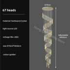 Crystal Chandelier: Modern Luxury Pendant Lighting for Home Decor