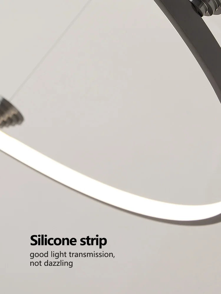 Italian Style Annular Pendant Lamp for Living Room, Dining Room, Bedroom