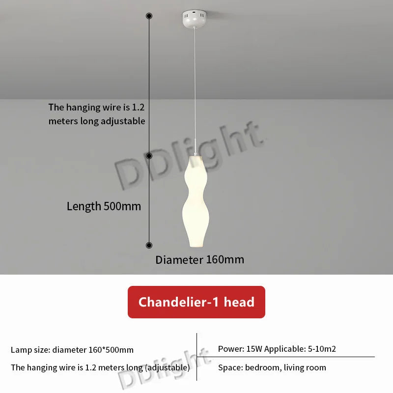 Modern Design LED Pendant Lights for Living Dining Bedroom Chandeliers