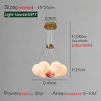 Nordic Moon Chandelier Bubble Ball Living Room Dining Bedroom Lamp