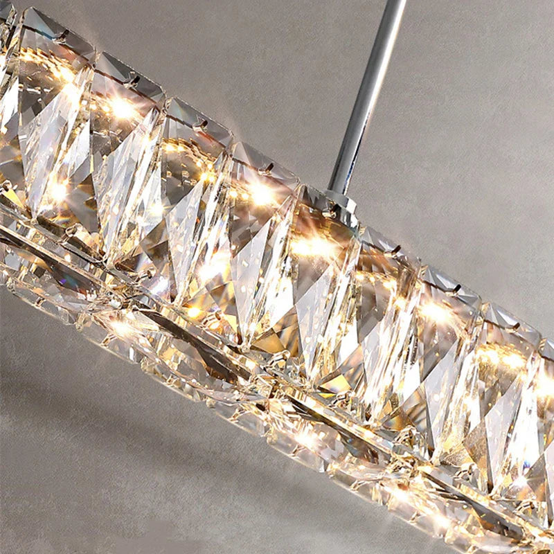 Crystal Luxury Golden LED Ceiling Chandelier