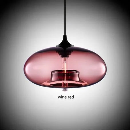 Glass Chandelier Pendant Lamps | Industrial Hanging Lighting Fixture for Kitchen, Restaurant