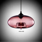 Glass Chandelier Pendant Lamps | Industrial Hanging Lighting Fixture for Kitchen, Restaurant