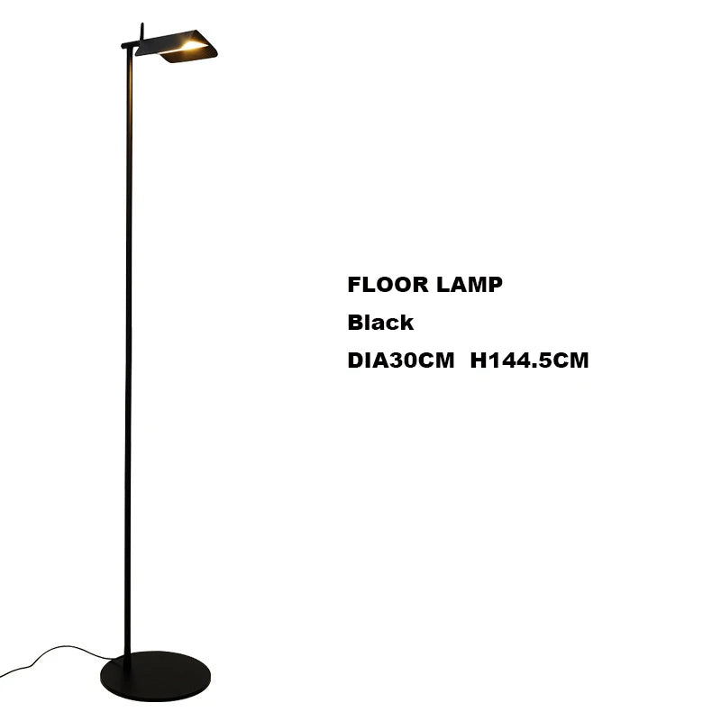 Postmodern Black Floor Lamp: Rustic Italian Design for Hotel & Home Décor