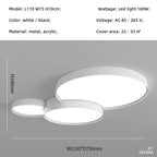 Smart LED Metal Ceiling Light for Living Room Bedroom Lighting Fixtures