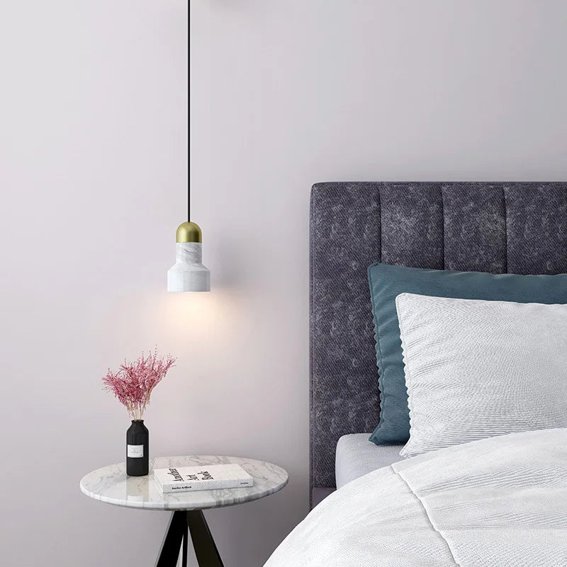 Marble Pendant Chandelier for Kitchen, Restaurant, Bar, and Bedside Lighting